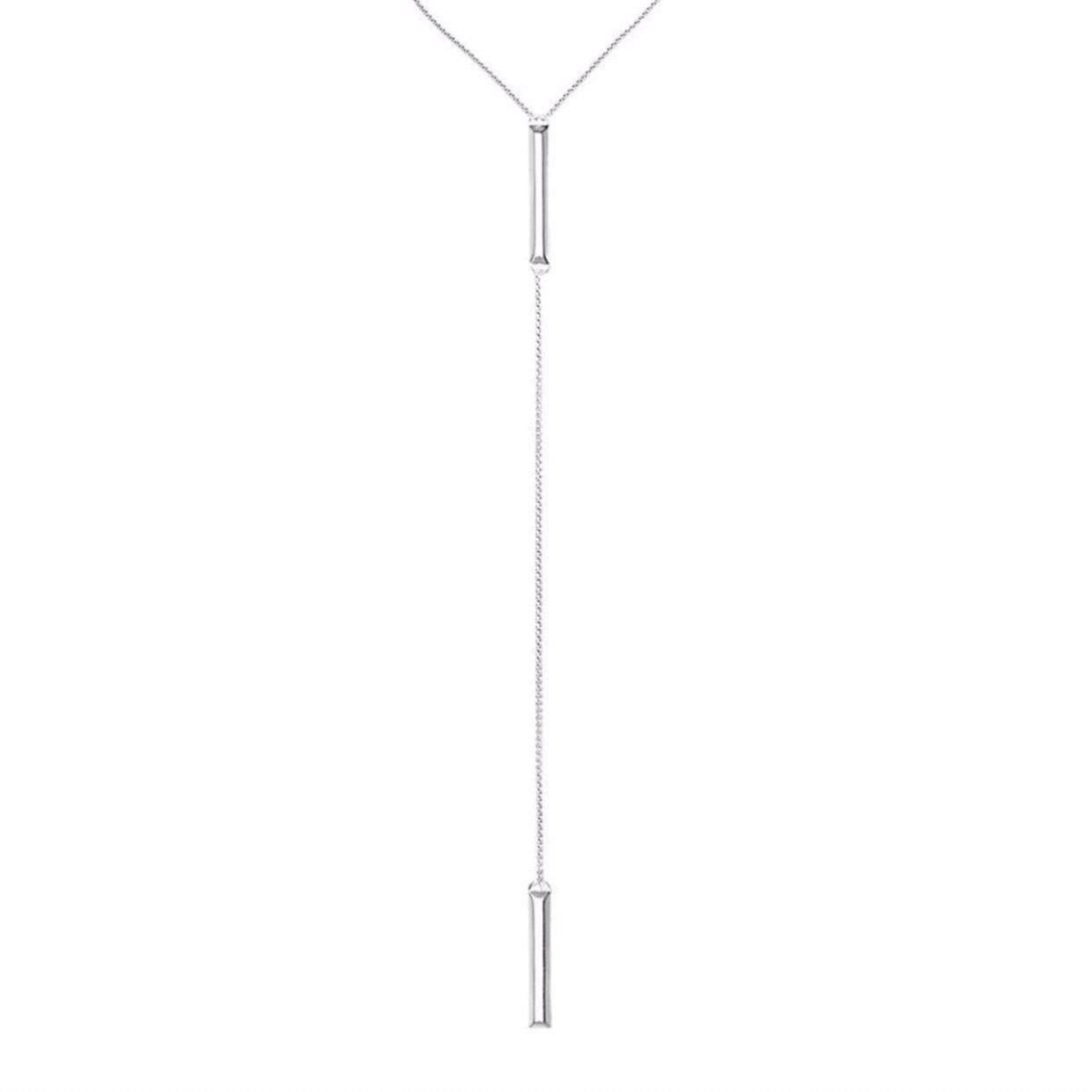Kendra Scott Silver Shelton Lariat Necklace