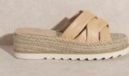 Rebel Strappy Platform Sandal (Nude)