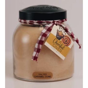 A Cheerful Giver Candle Salted Caramel Cone Candle (34oz)