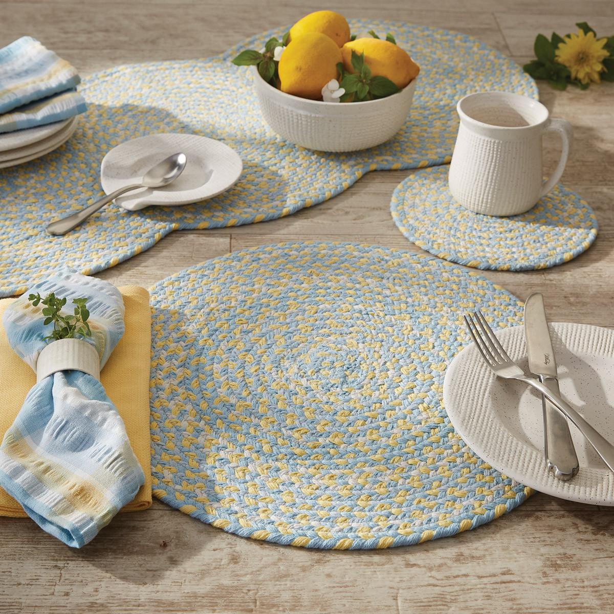 Park Design Cozy Cottage Braided Round Placemat