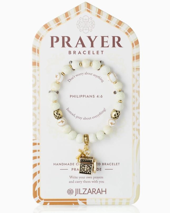 Jilzarah Ivory Palm Prayer Bracelet