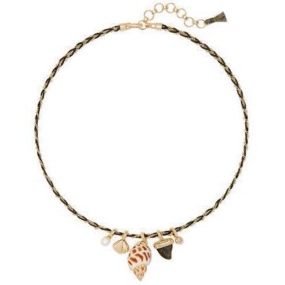 Kendra Scott Sea-Motif Cord-Wrapped Charm Necklace