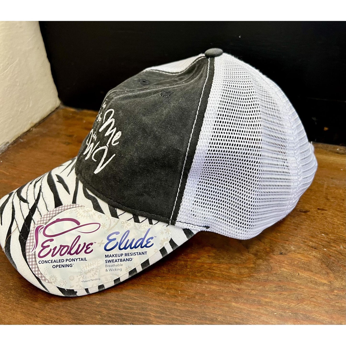 Free To Be Me In WV Hat (Zebra Print)