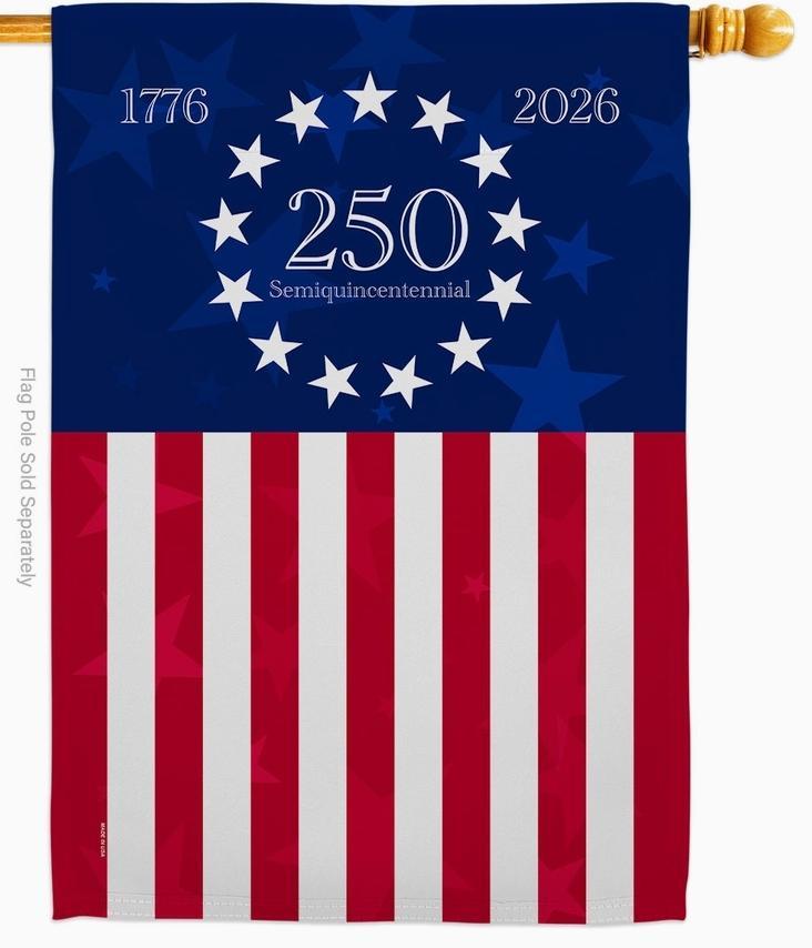 America 250 Semiquincentennial Large Flag
