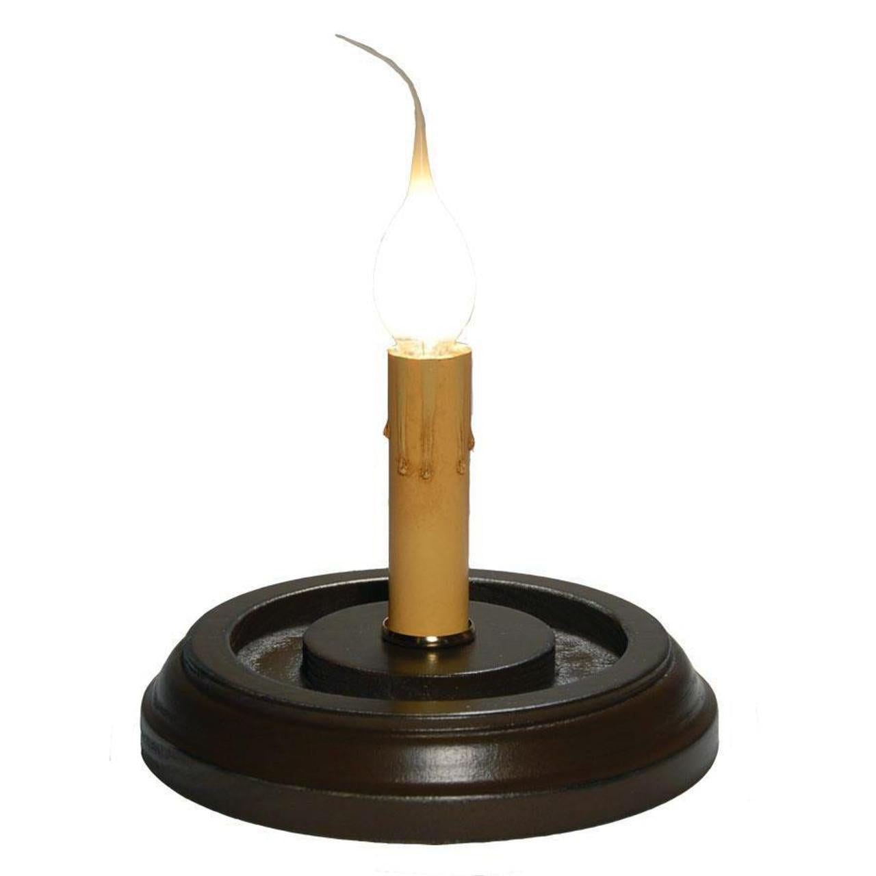 Round Candle Sleeve Base (Black)