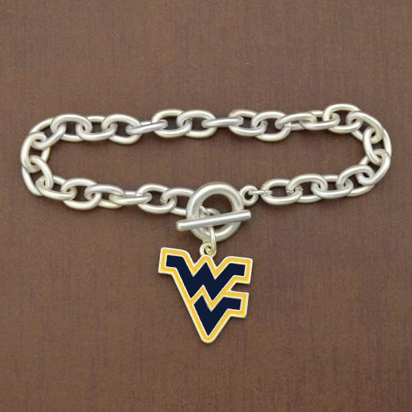 West Virginia Chain Logo Bracelet