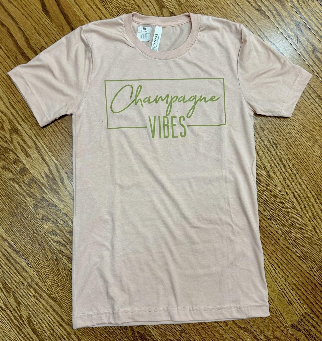 Champagne Vibes Tee (Peach)