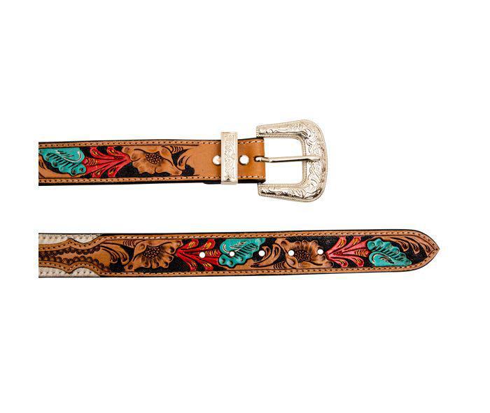 Myra Cummerband Hand-Tooled Concho Belt (S-6882)