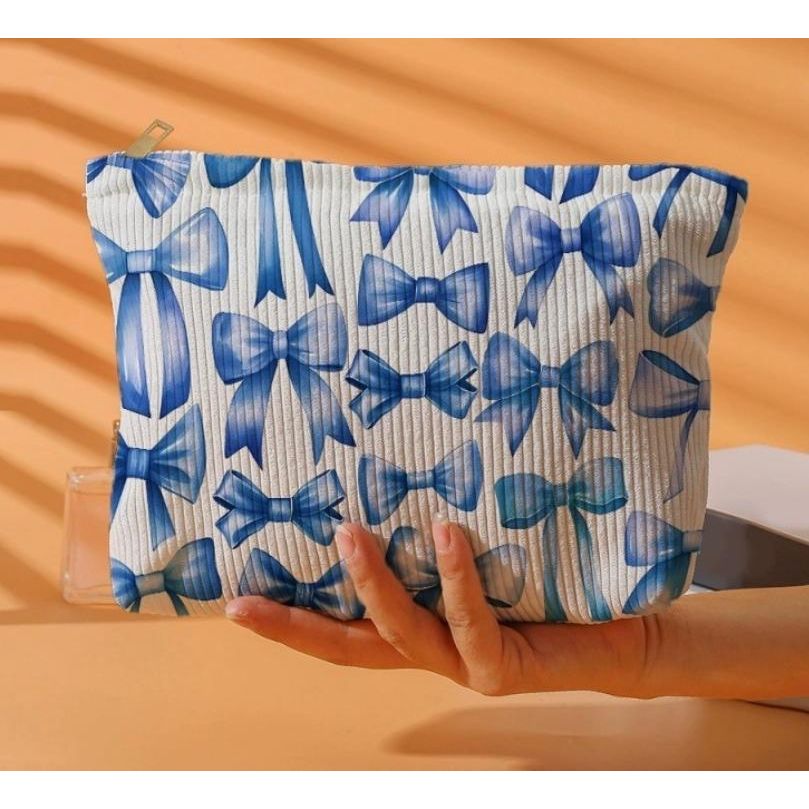 Travel Bow Cherry Cosmetic Makeup Pouch Bag