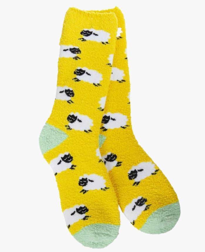 World's Softest Socks Cozy Crew (Counting Sheep)