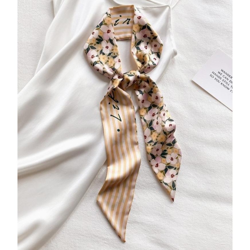 Soft Silky Skinny Twilly Scarf Necklace Wrap
