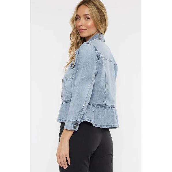 KanCan Marilou Peplum Denim Jacket