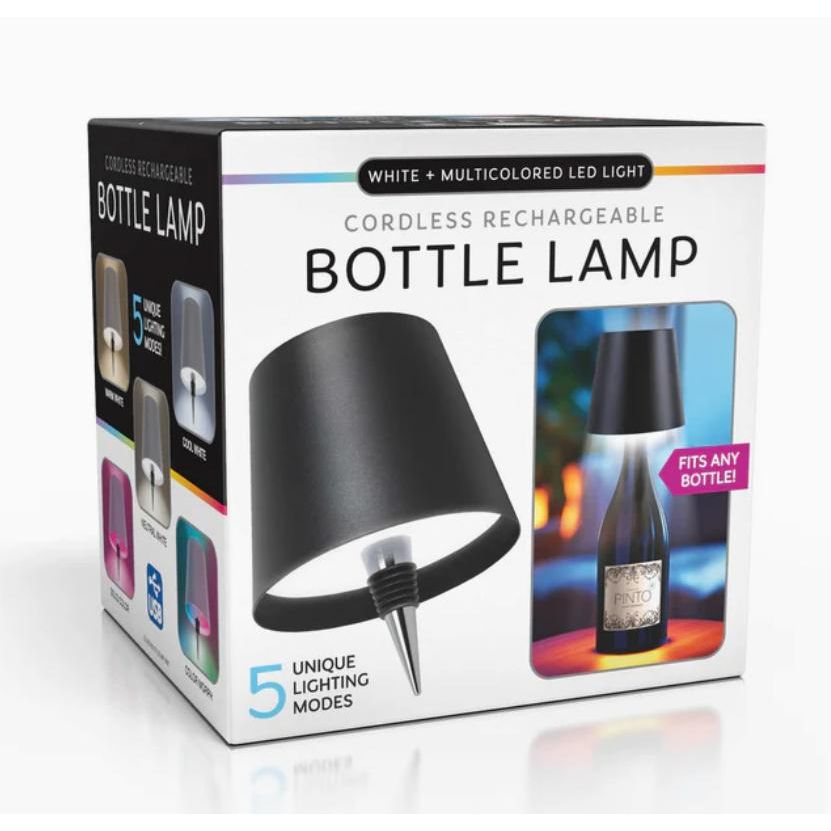 Wine Bottle Lamp - Black