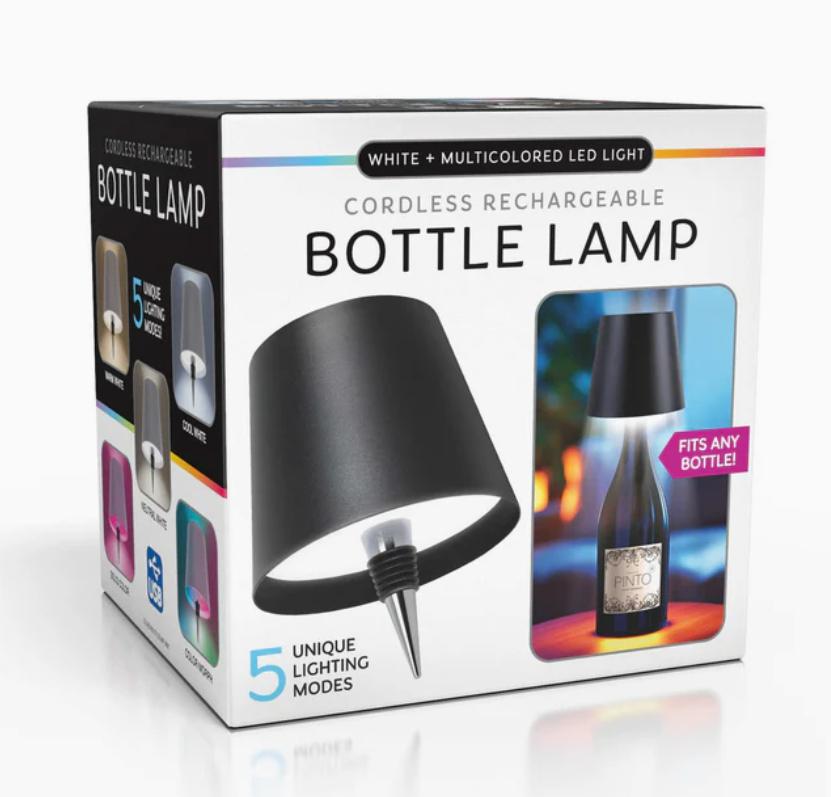 Wine Bottle Lamp - Black