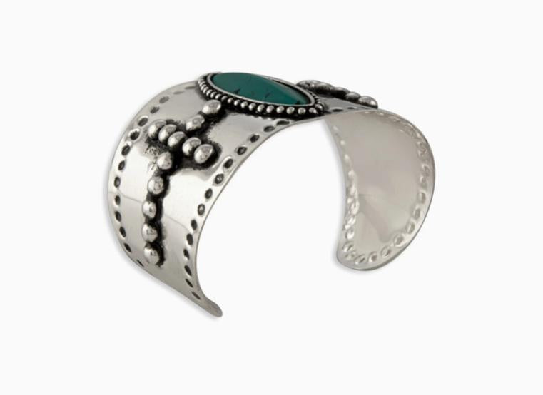Myra Forever Faith Silver Cuff Bracelet