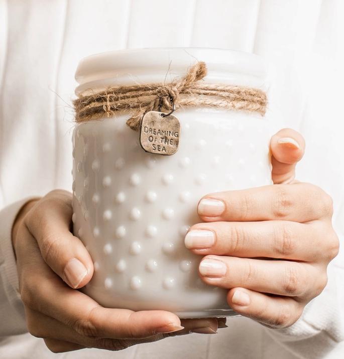 Sweet Wick White Hobnail Bakers Delight Candle