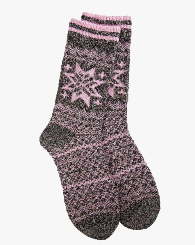 World's Softest Socks Holiday (Pink Multi)