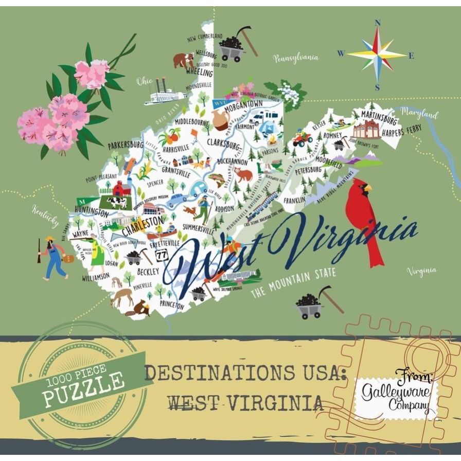 West Virginia 1000 Piece Jigsaw Puzzle