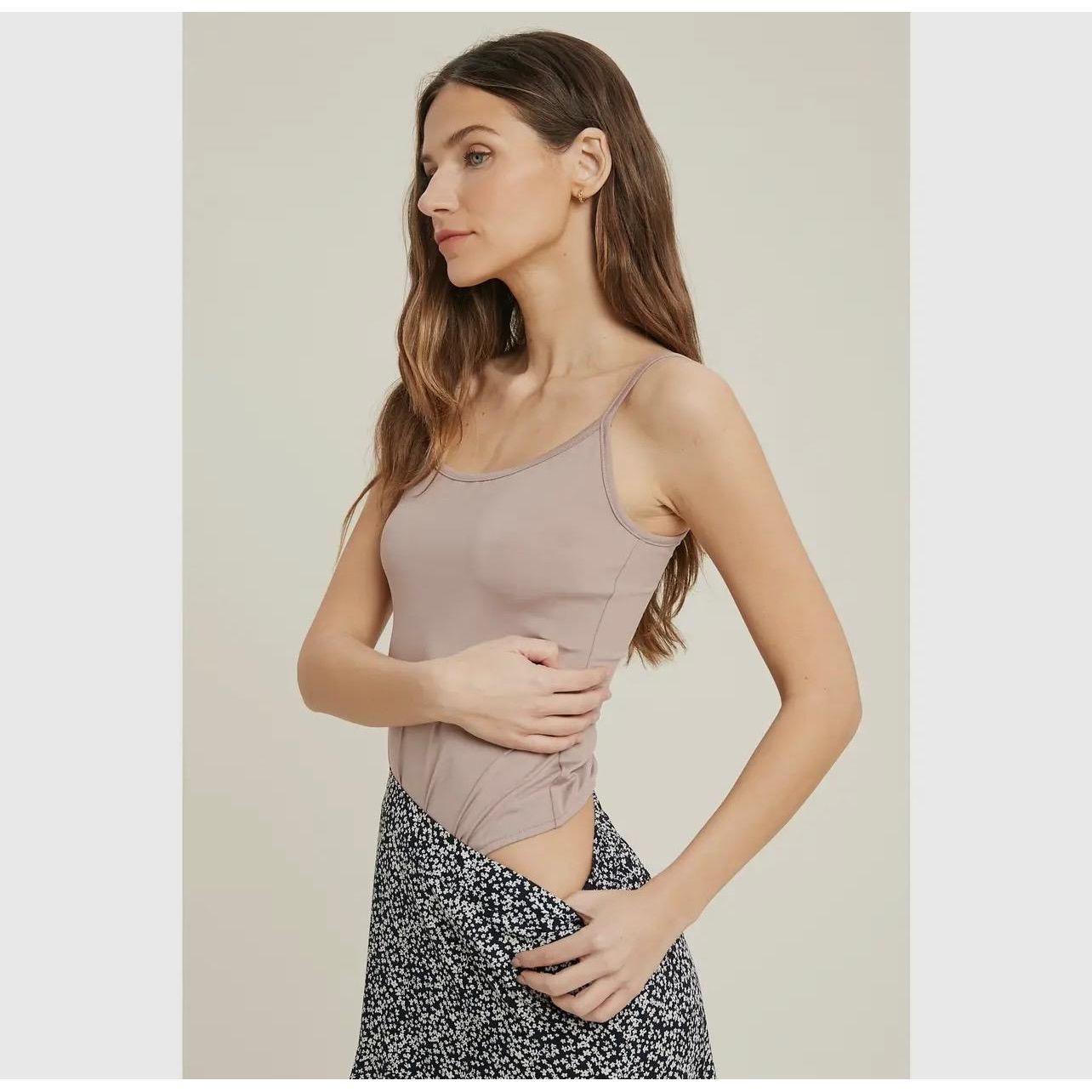 Cami Knit Thong Bodysuit (Midnight)