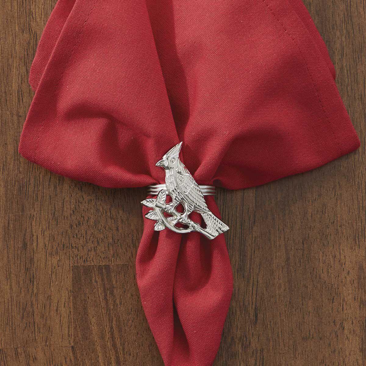Cardinal Napkin Ring Silver Finish