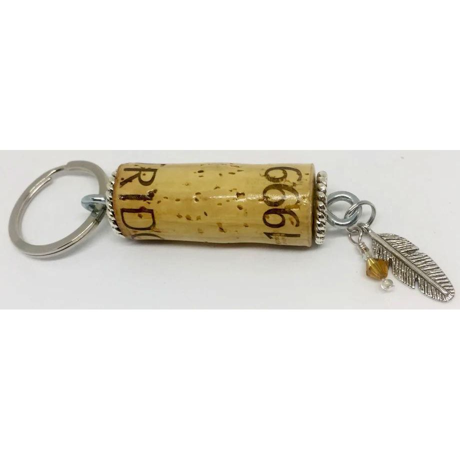 Feather Charm Keychain