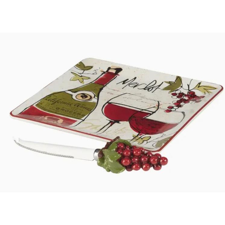 Wine Country Cheese Plate with Knife