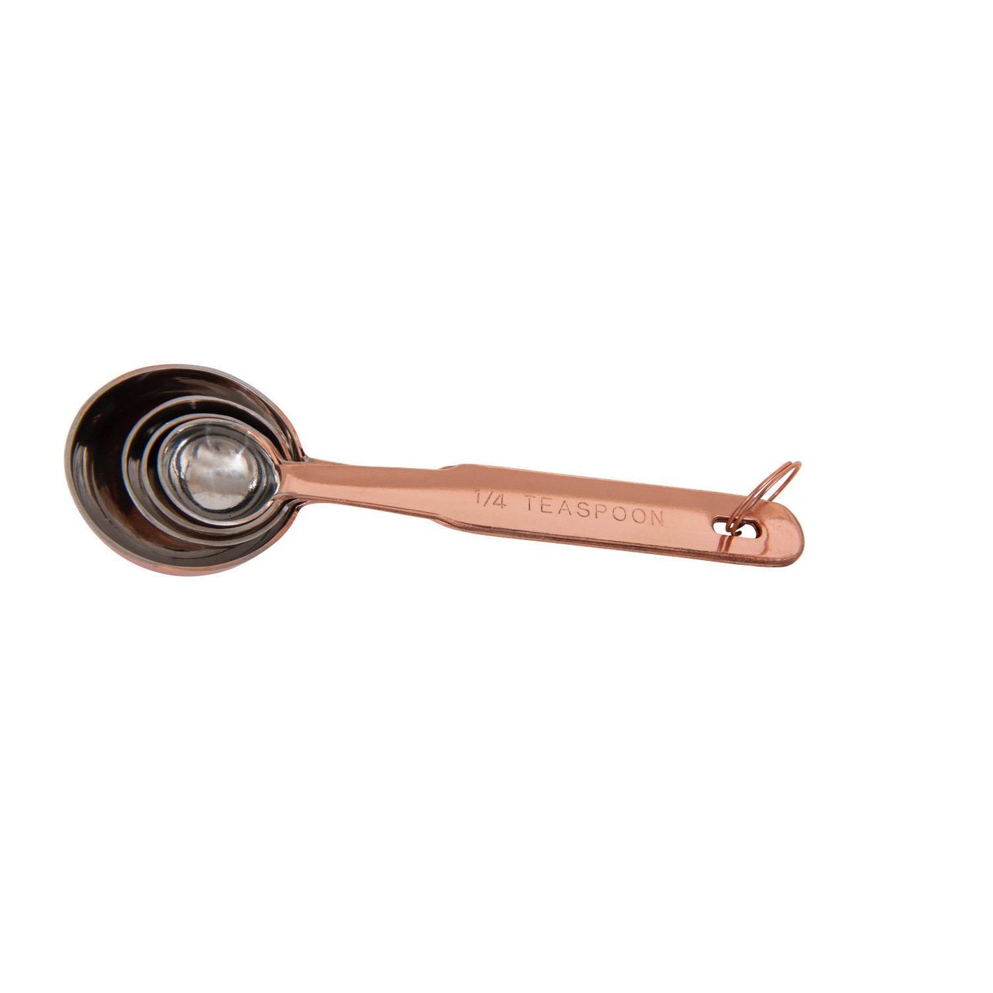 Stainless Steel Measuring Spoons (Rose Gold 4pc Set)