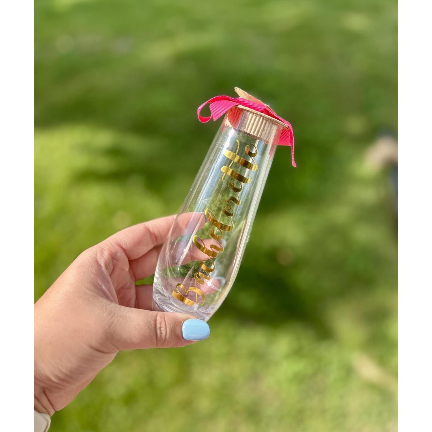 Bachelorette Stemless Champagne Flute