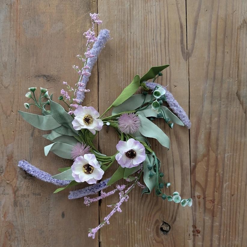 Lavender and Thistle Candle Ring 1.5