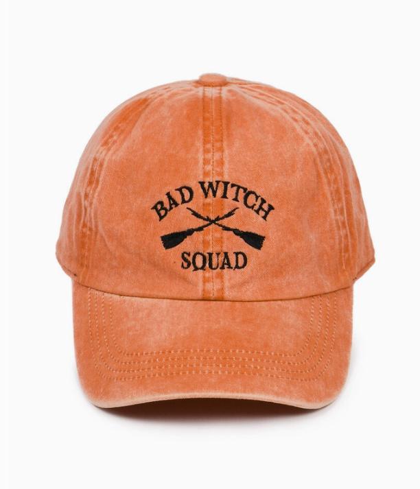 Bad Witch Squad Embroidery in Cotton Baseball Cap
