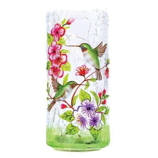 Hummingbird - LED Glass Pillar