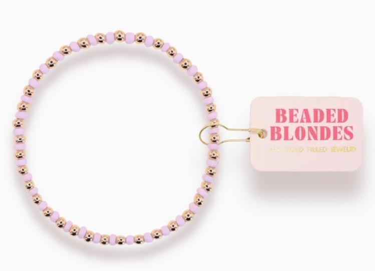 Beaded Blondes Lilac Demi Bracelet