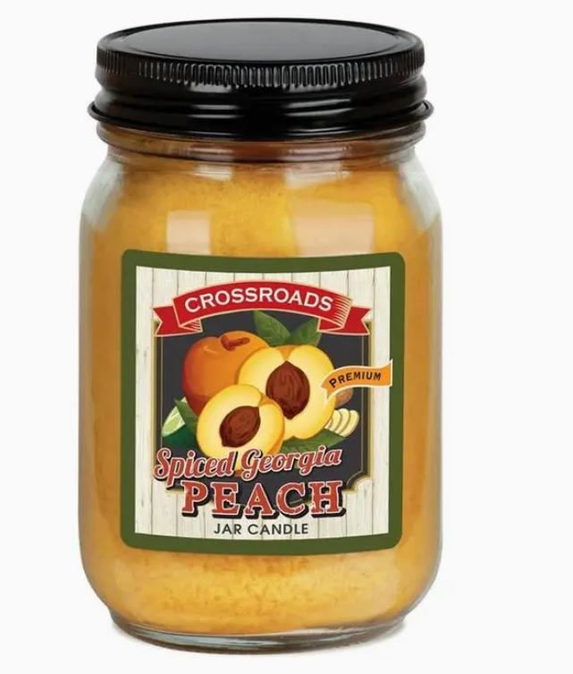 Crossroads Spiced Georgia Peach - 12 oz. Pint Candle