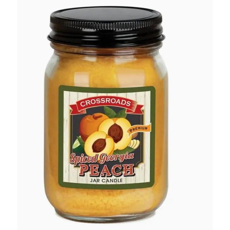Crossroads Spiced Georgia Peach - 12 oz. Pint Candle