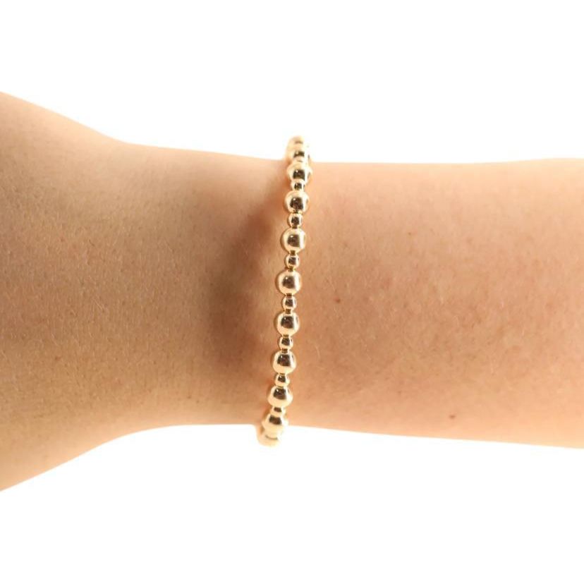 Beaded Blondes Katy Bracelet in Gold
