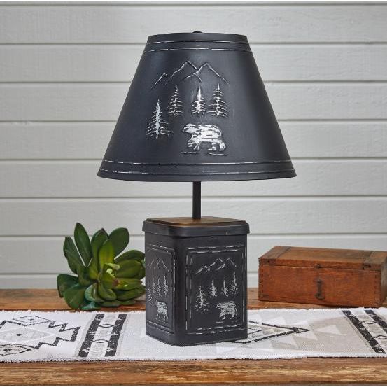 Black Bear Lamp With Shade