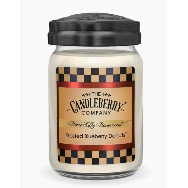 The Candleberry Company Frosted Blueberry Donuts™, Large Jar Candle