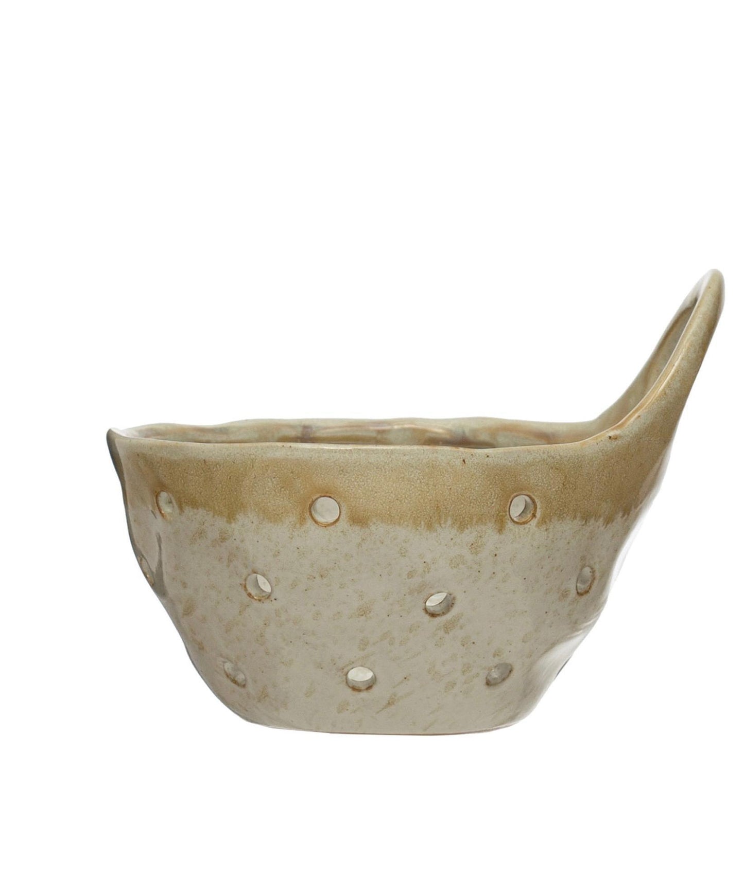 Stoneware Colander with Handle (Natural)