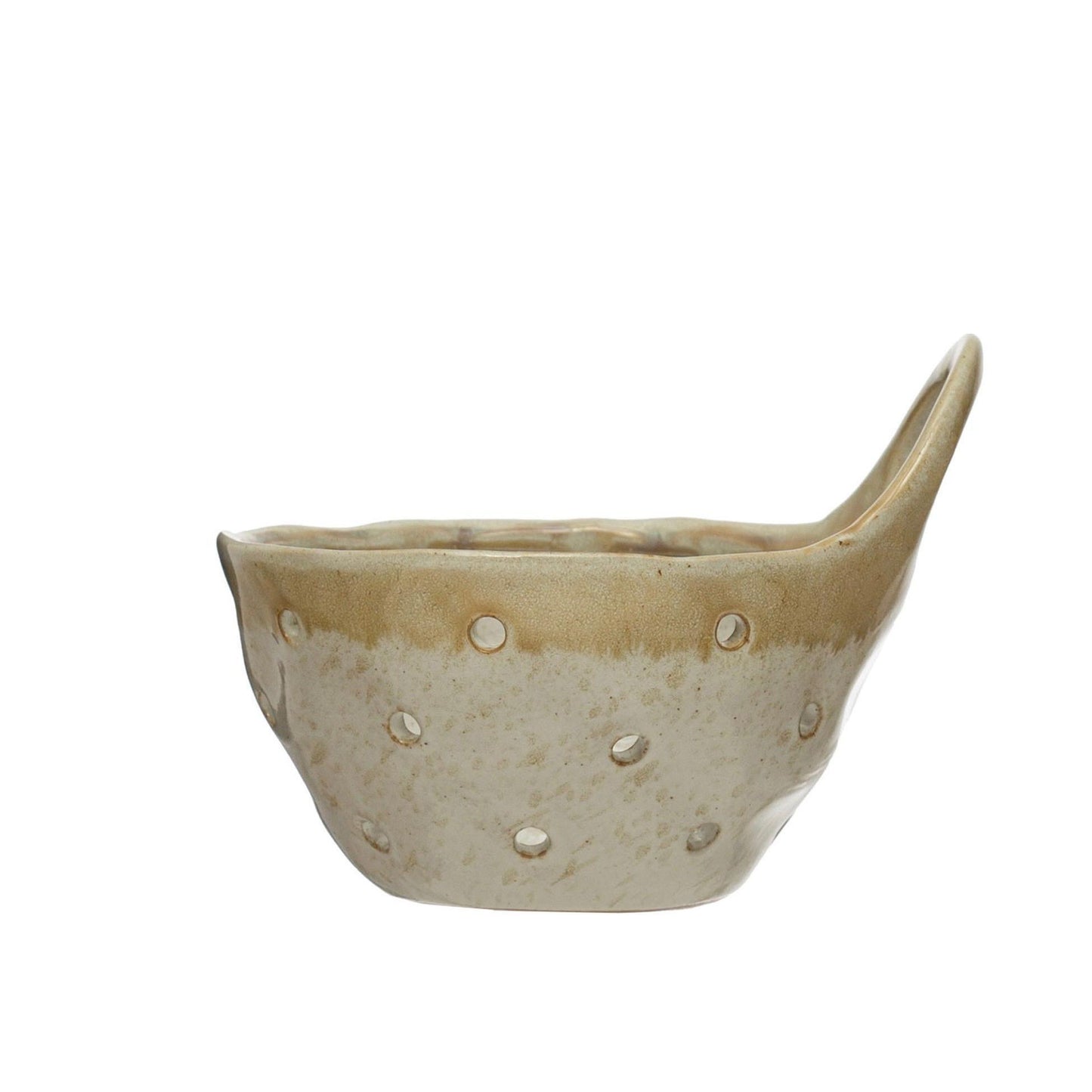 Stoneware Colander with Handle (Natural)