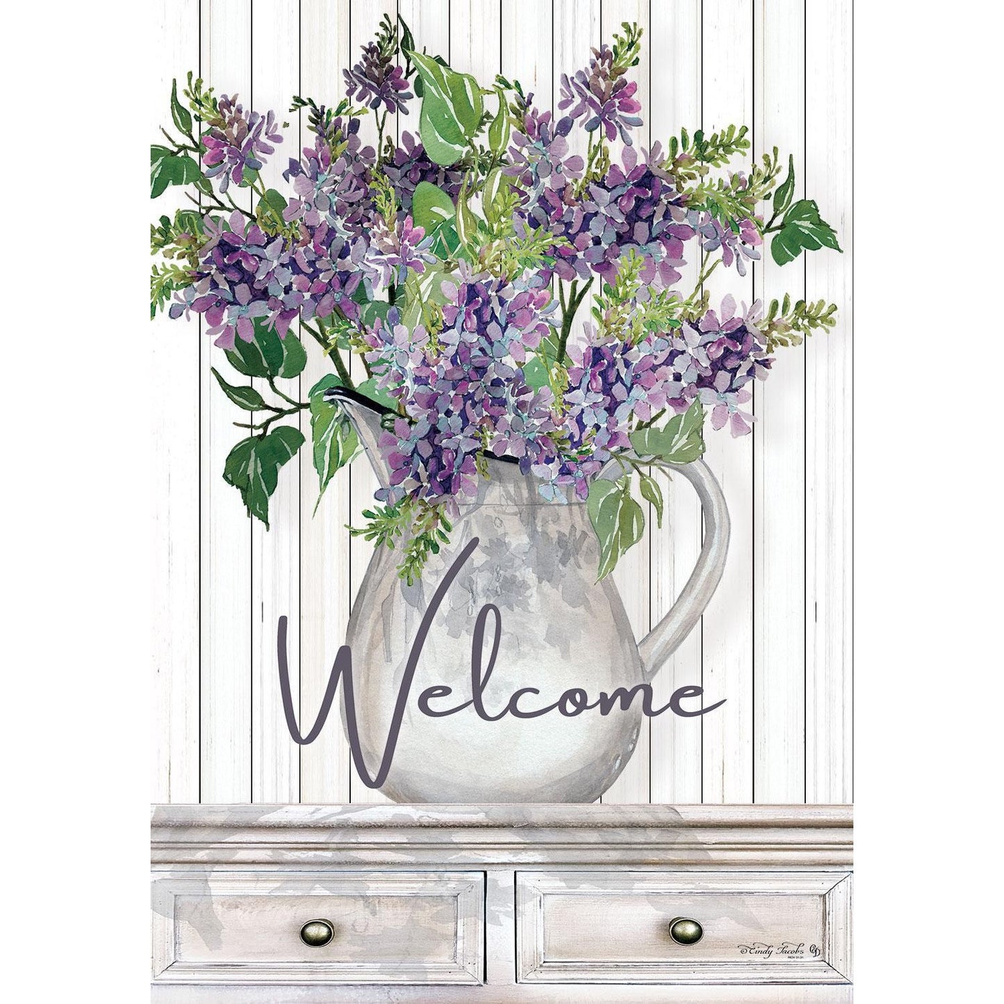 Lilac Pitcher Flag