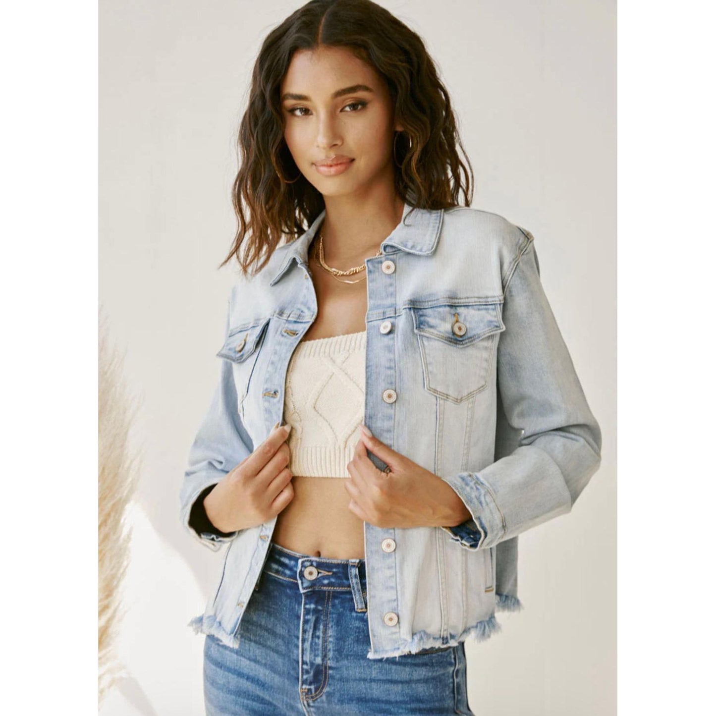 KanCan Wilson Denim Jacket (Light Wash)