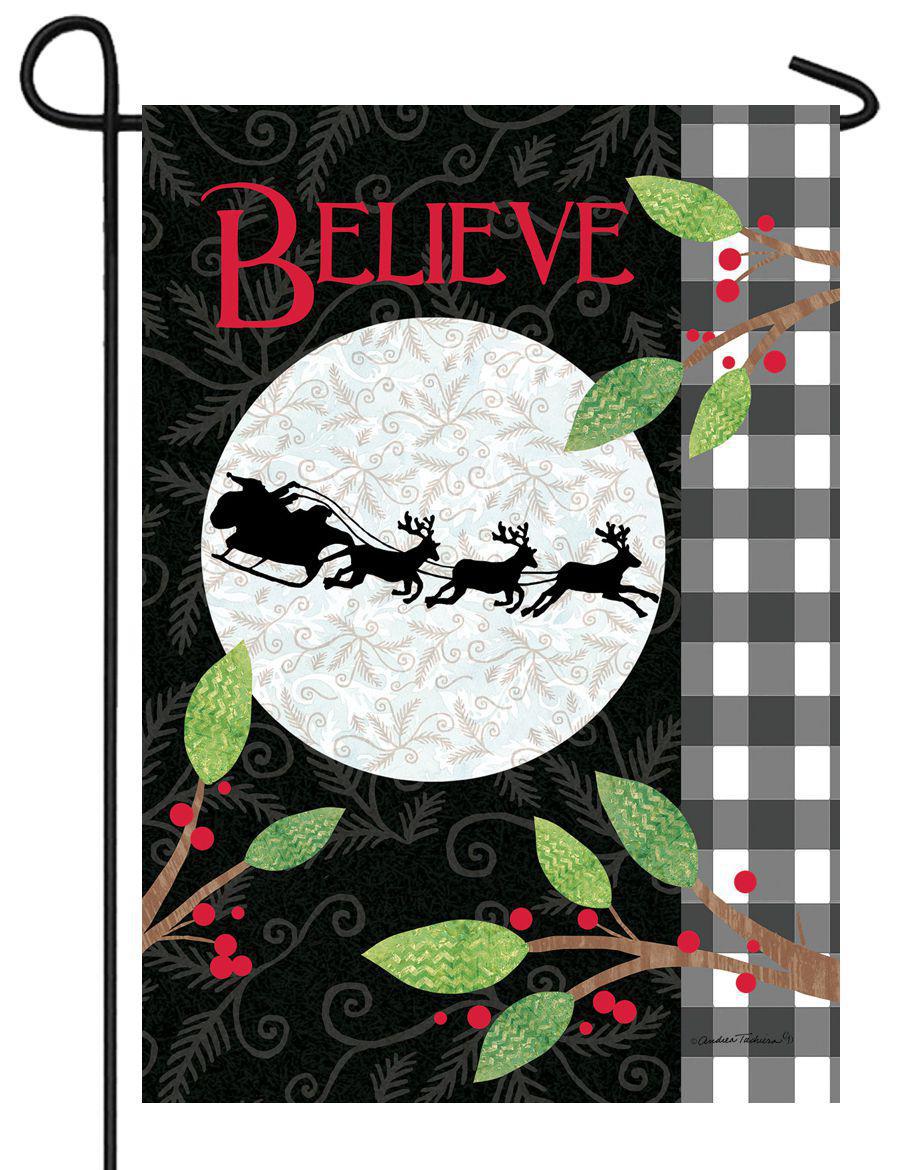 Moonlight Sleigh Flag