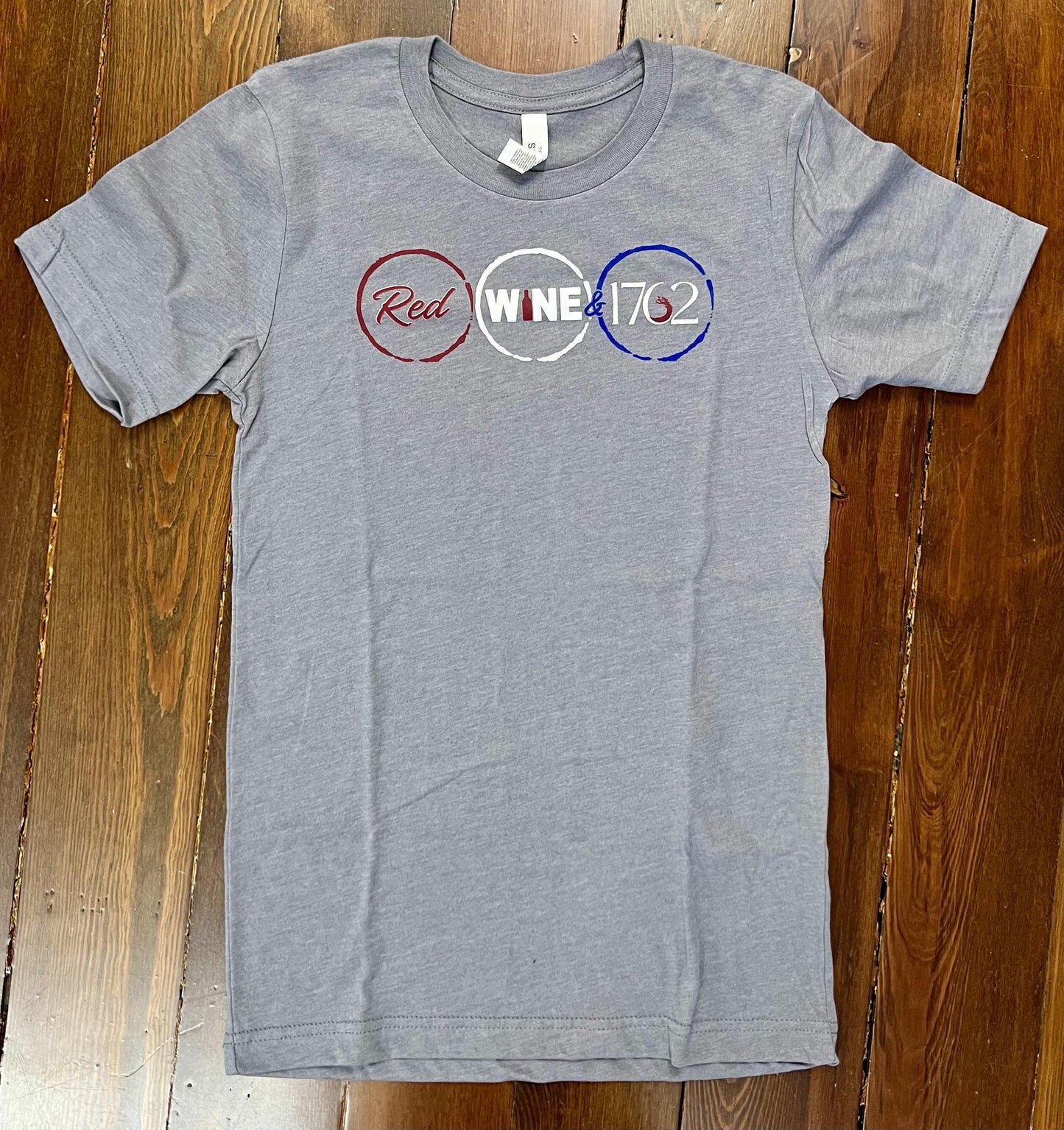 Red Wine & 1762 Tee (Grey)