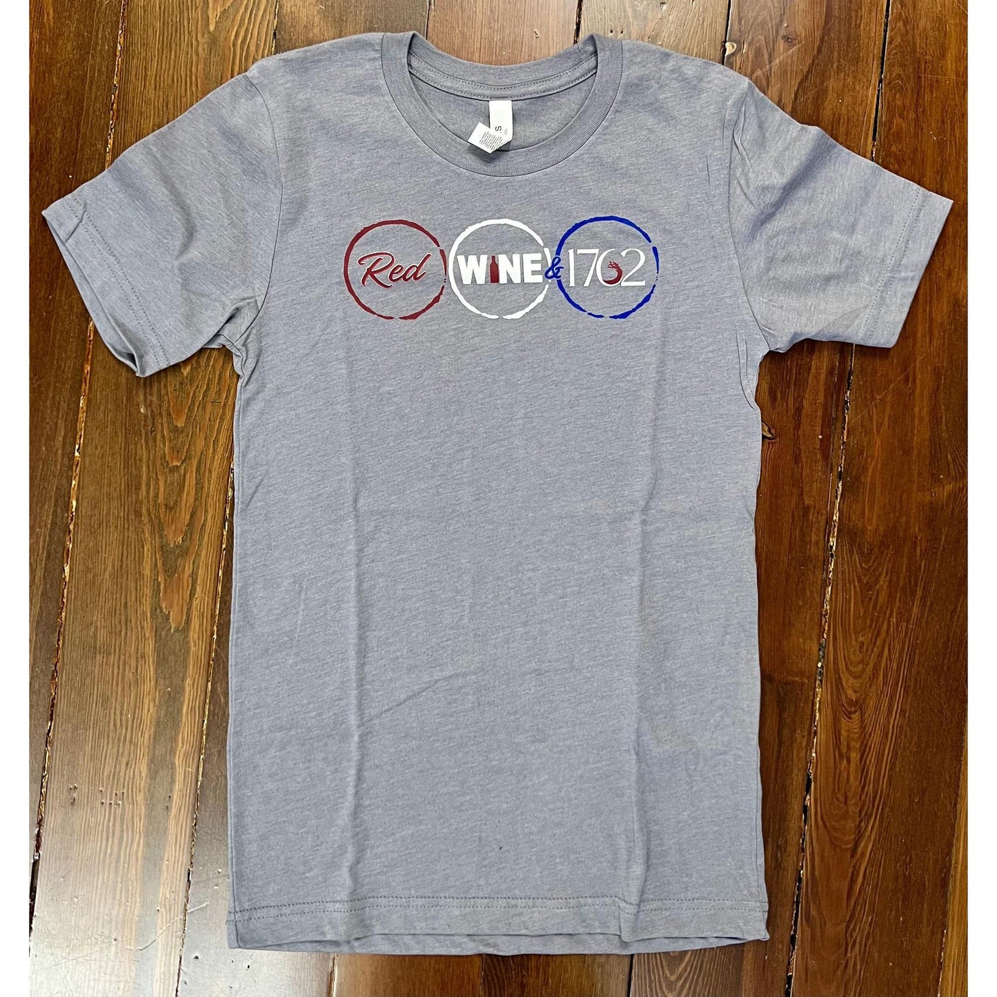 Red Wine & 1762 Tee (Grey)