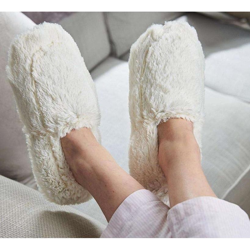 Cream Warmies Slippers