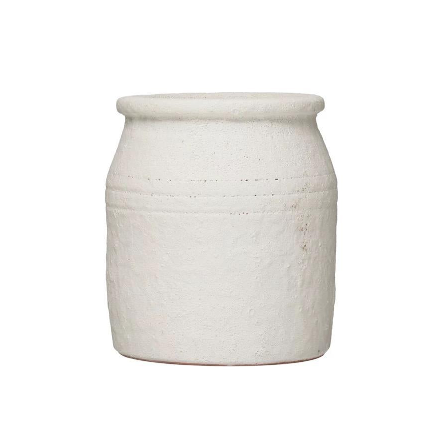 Distressed Coarse Terracotta Crock