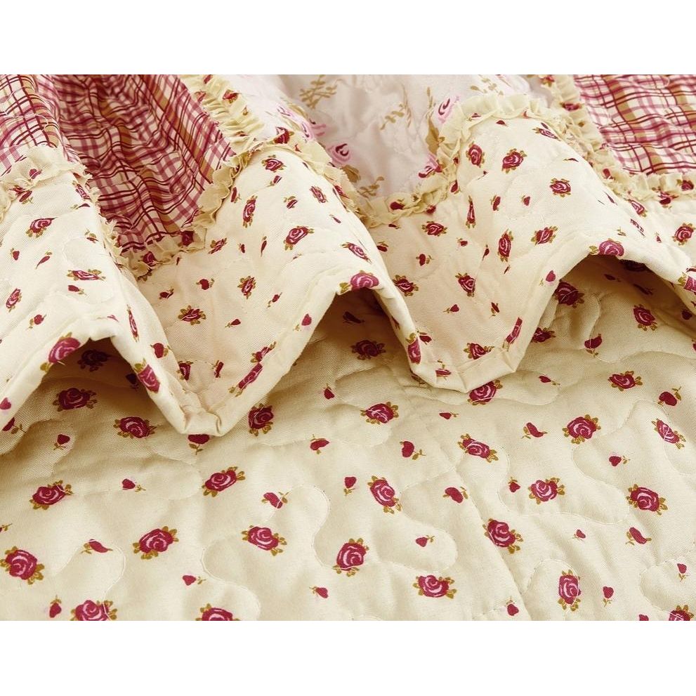 "Kensington Floral" Quilted Throw Blanket 50"x60"