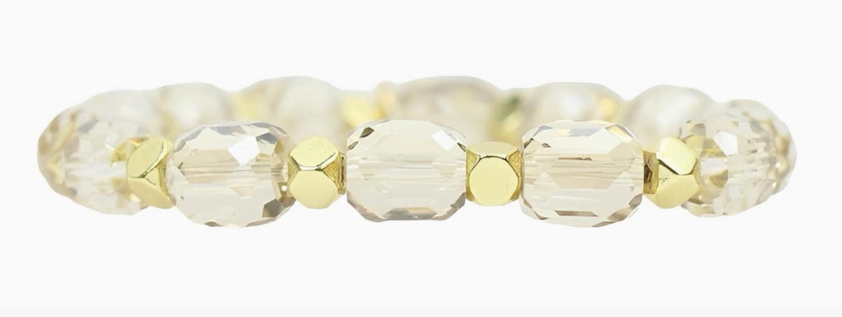 Annie Stretch Bracelet - Champagne