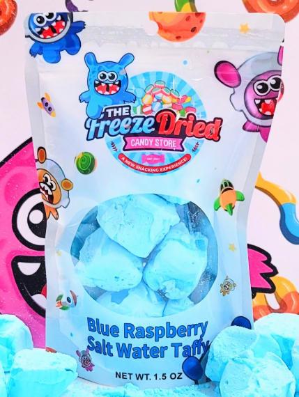 Freeze Dried Blue Raspberry Salt Water Taffy