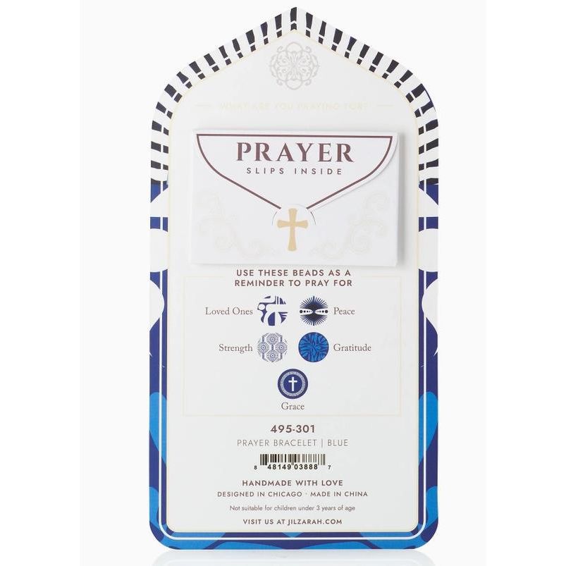 Blue Prayer Bracelet
